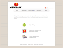 Tablet Screenshot of mindsparkinc.com